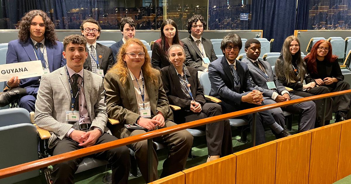 SU Earns Honorable Mention Delegation Award at National Model UN